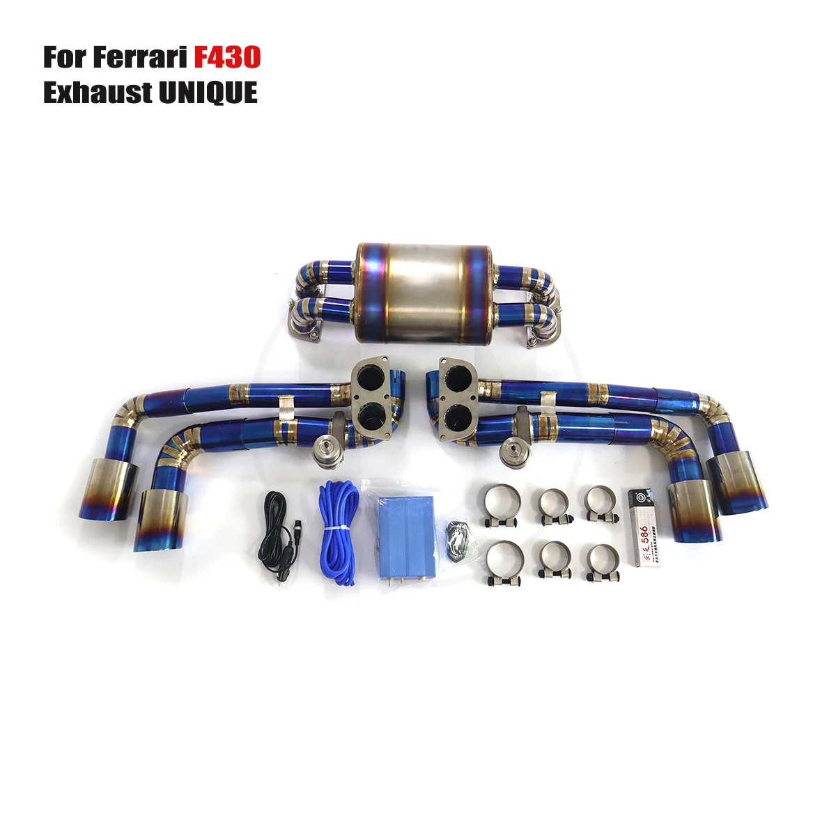 

UNIQUE For 2005-2008 Ferrari F430 4.3L performance valve titanium exhaust system TC4 titanium alloy exhaust muffler