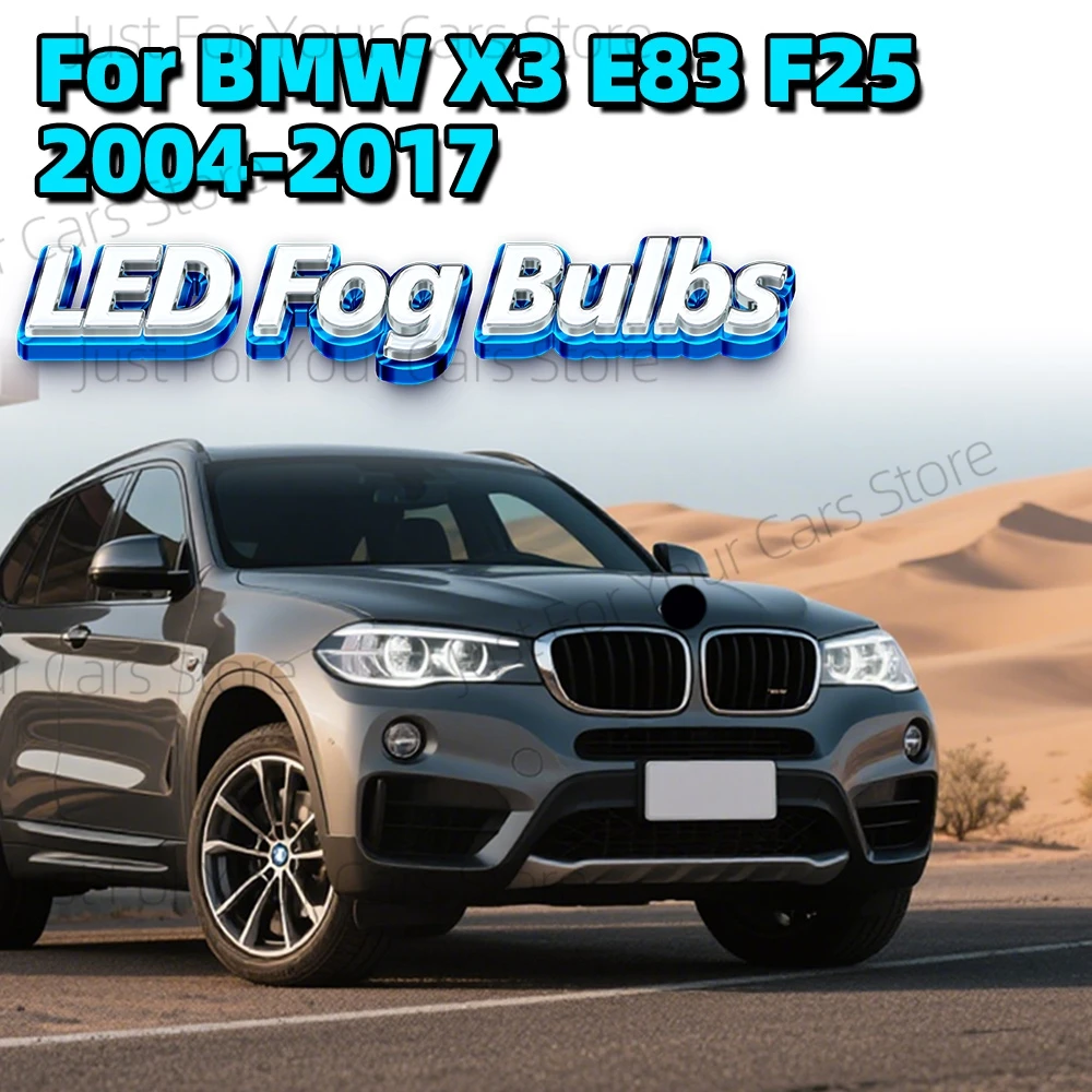

2x Luces 6000K Car Fog Lights Bulbs Canbus For BMW X3 E83 F25 2004-2017 2005 2006 2007 2008 2009 2010 2011 2012 2013 2014 2015