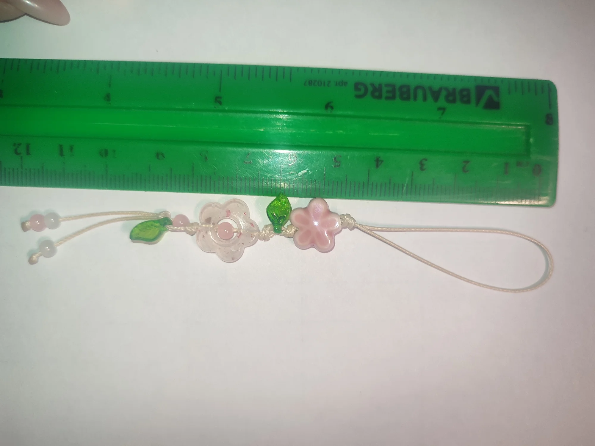 Cute Star Flower Phone Charm Strap Kawaii Ceramic Beaded Phone Lanyard Pastel Colors for Girls Bag Camera Pendant keychain photo review