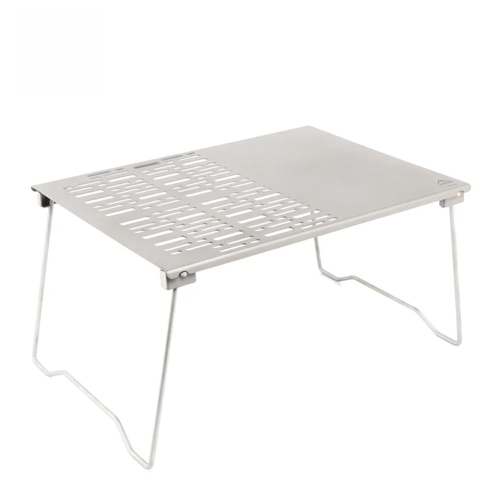 Widesea – filet de Barbecue au charbon de bois en titane, avec pieds pliants, pour Camping, plage, pique-nique, bureau, ustensiles de cuisine de table