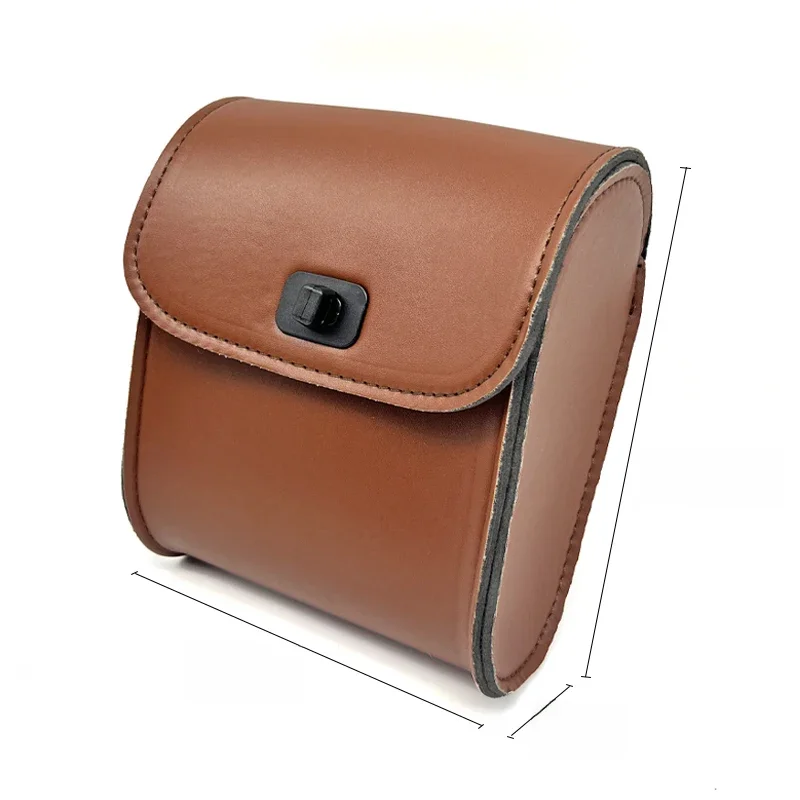 AliExpress NONE Coffee Black Square Vintage Bicycle PU Waterproof Universal Handlebar Bag Electric Bicycle Pedal Motorcycle Hang Bag