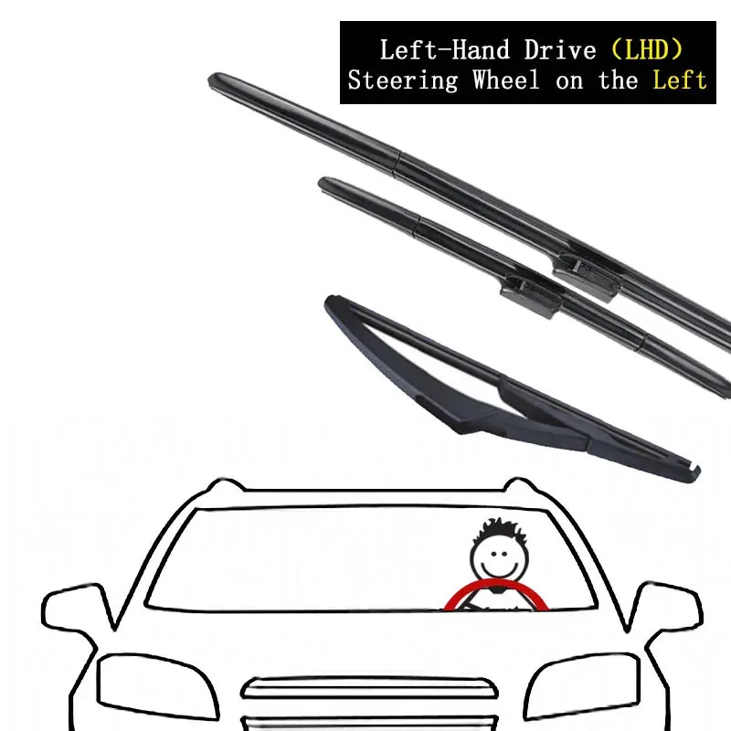 for Nissan X-Trail T32 2013~2022 2021 2020 Car Wiper Blades Front Window Windscreen Windshield Brushes Car Accessories Stickers