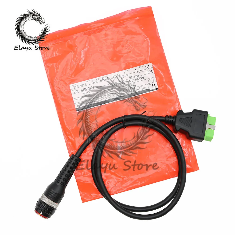 

88890304 16 pin OBD Aviation plug wiring harness interface line 16pin OBD Adapter cable for volvo VocomⅡ vocom2 diagnostic tools