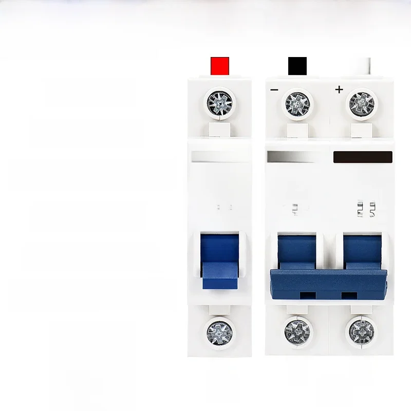 Wyłącznik DC DC12V 24V 48V 36V 72V MCB do akumulatorów PV Solar Protector DZ47B 16A 40A 125A Pozytywny ujemny wyłącznik Izolator — zdjęcie 2