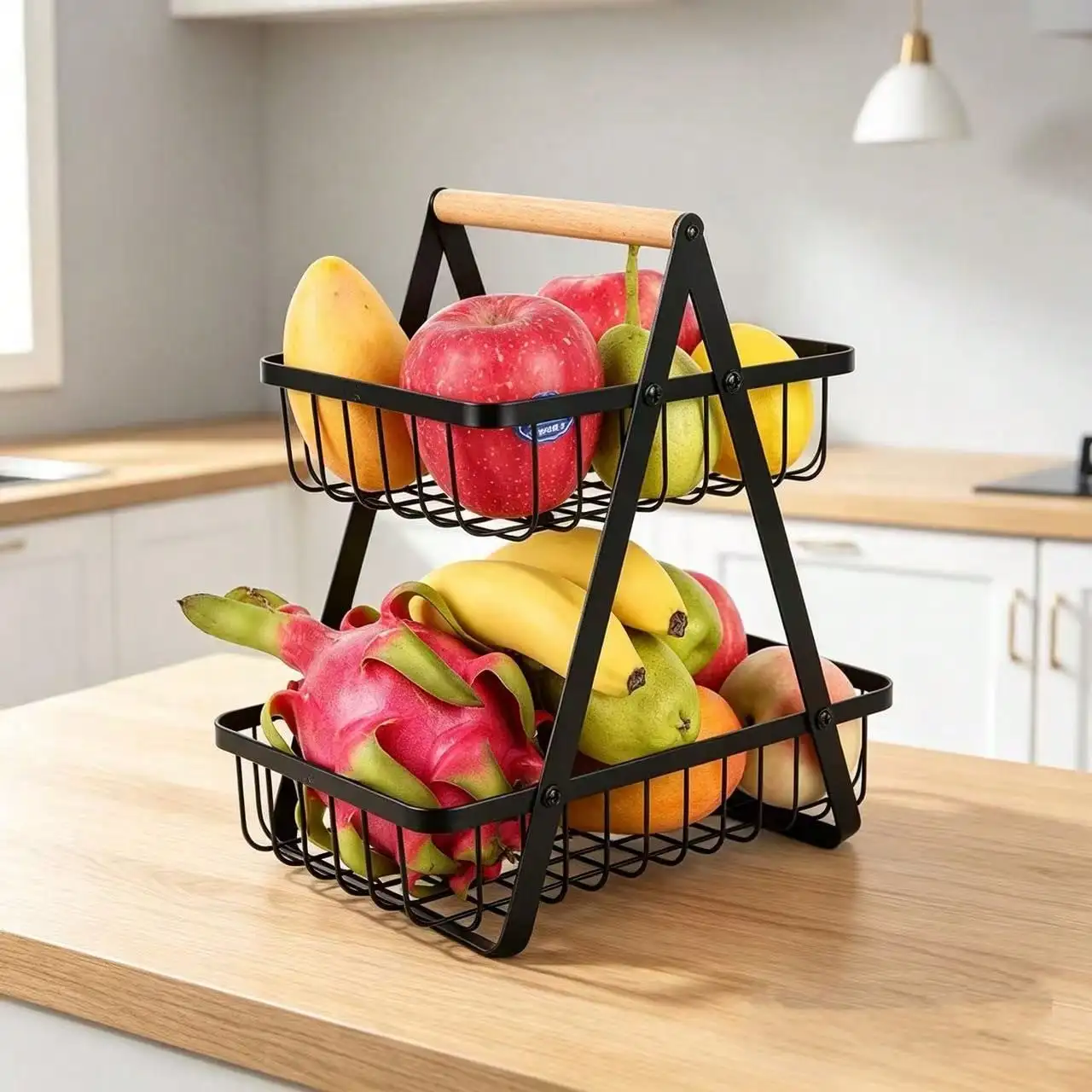 Salontafel fruitplateau snack opbergrek eettafel ijzeren opbergrek creatief meerlaags fruitmandje