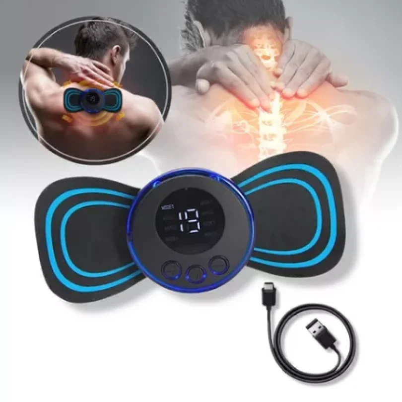 Massageador Portátil Recarregável Dor Pescoço Coluna Pernas