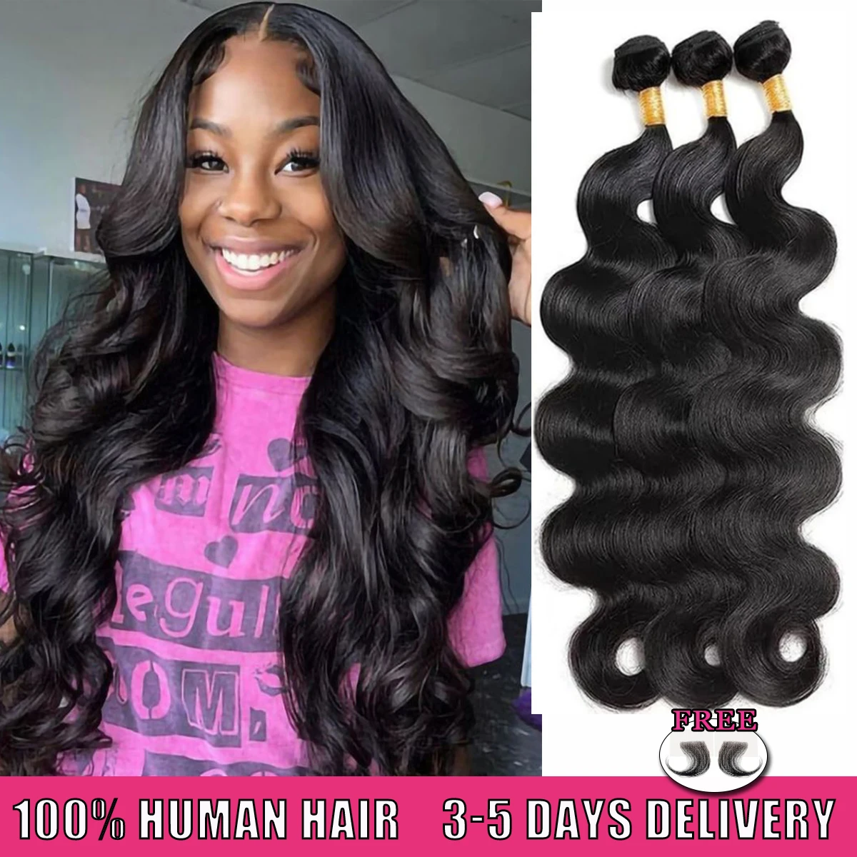 

16-34 дюймов натуральный черный объемная волна пучки человеческих волос парик 16A бразильские необработанные 3/4/5 пучков 100% наращивание человеческих волос