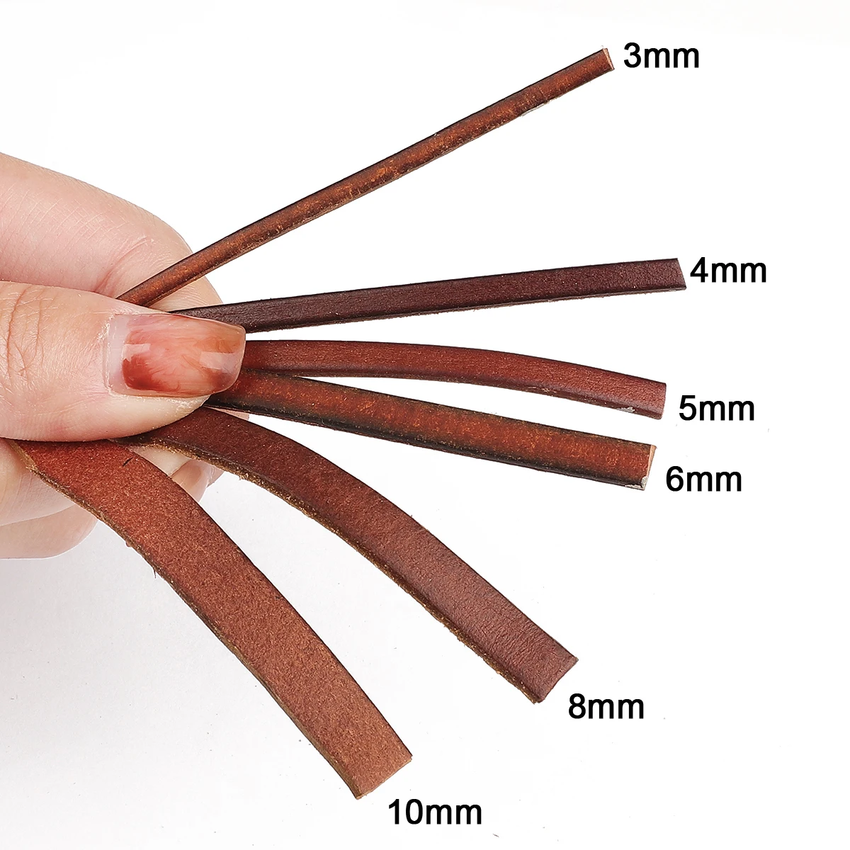 2m/bag Vintage Synthetic Leather Code 3-10mm Flat Strap Suitable For Leather Rope Necklace Bracelet DIY Jewelry