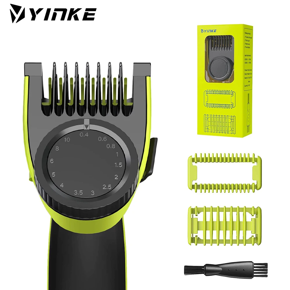 Yinke Guards Comb For Philips OneBlade Adjustable 14-length Precision Guide Comb for One Blade QP2520/30 Shaver Replacement Kit