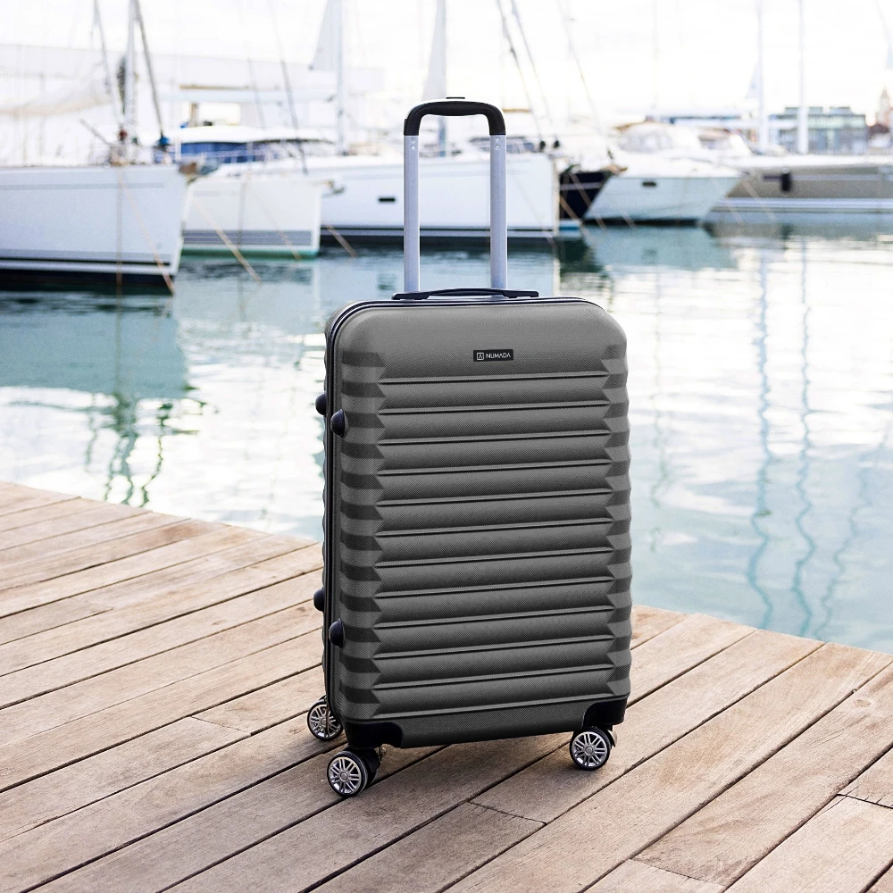NUMADA - Maletas de Viaje Cabina 55x36x19cm (30L) Upfly XS con Cierre de Combinación, 4 Ruedas Dobles 360º, Resistentes, Ligeras y con Interior