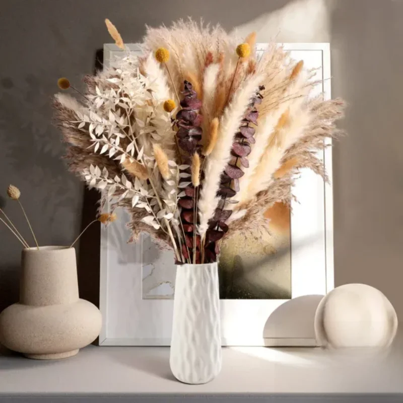 Natürliche Pampa Grass trauß getrocknete Blumen Herbst Boho Home Room Dekoration DIY echte Blumen