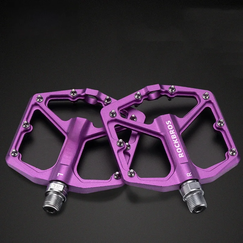 AliExpress ROCKBROS Bike Pedals Aluminum Alloy Anti-slip Bicycle Pedals Ultralight Sealed Bearing One-piece MTB Road Mountain Cycling Pedal
