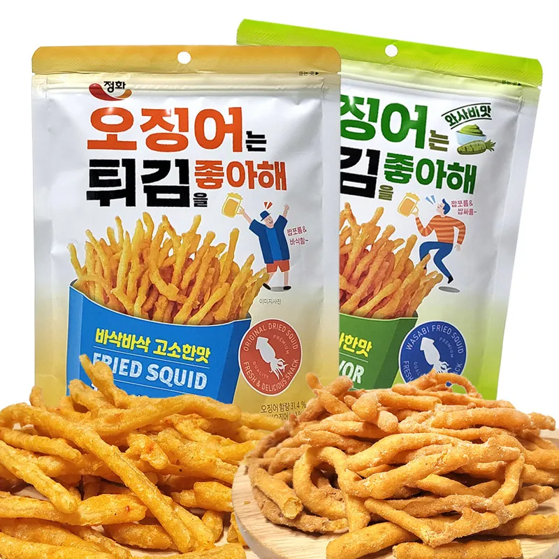 Calamar frito original/sabor wasabi, 120g, tienda de conveniencia popular