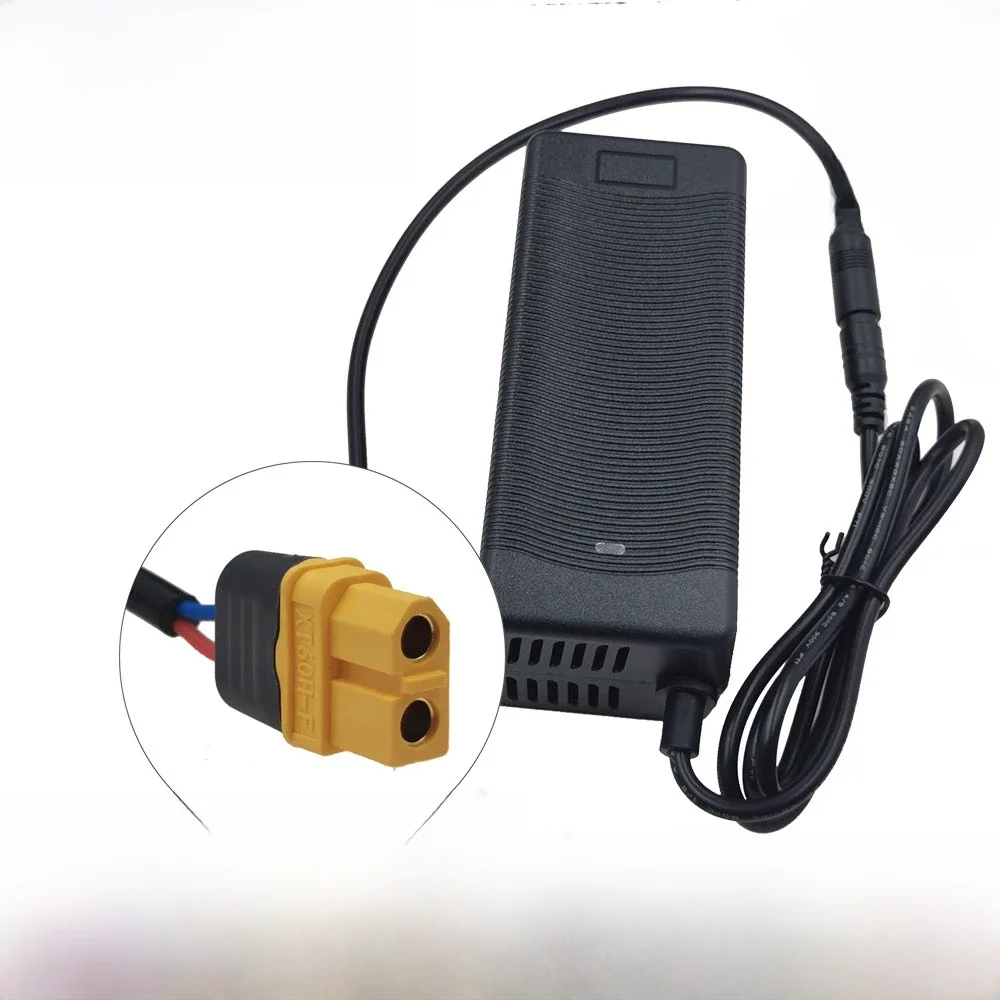 Ładowarka 12.6V 5A do pakietów baterii litowo-jonowych 18650, wtyczka US EU, ładowarka 12.6 V, gniazdo/złącze XT60 — zdjęcie produktu 7