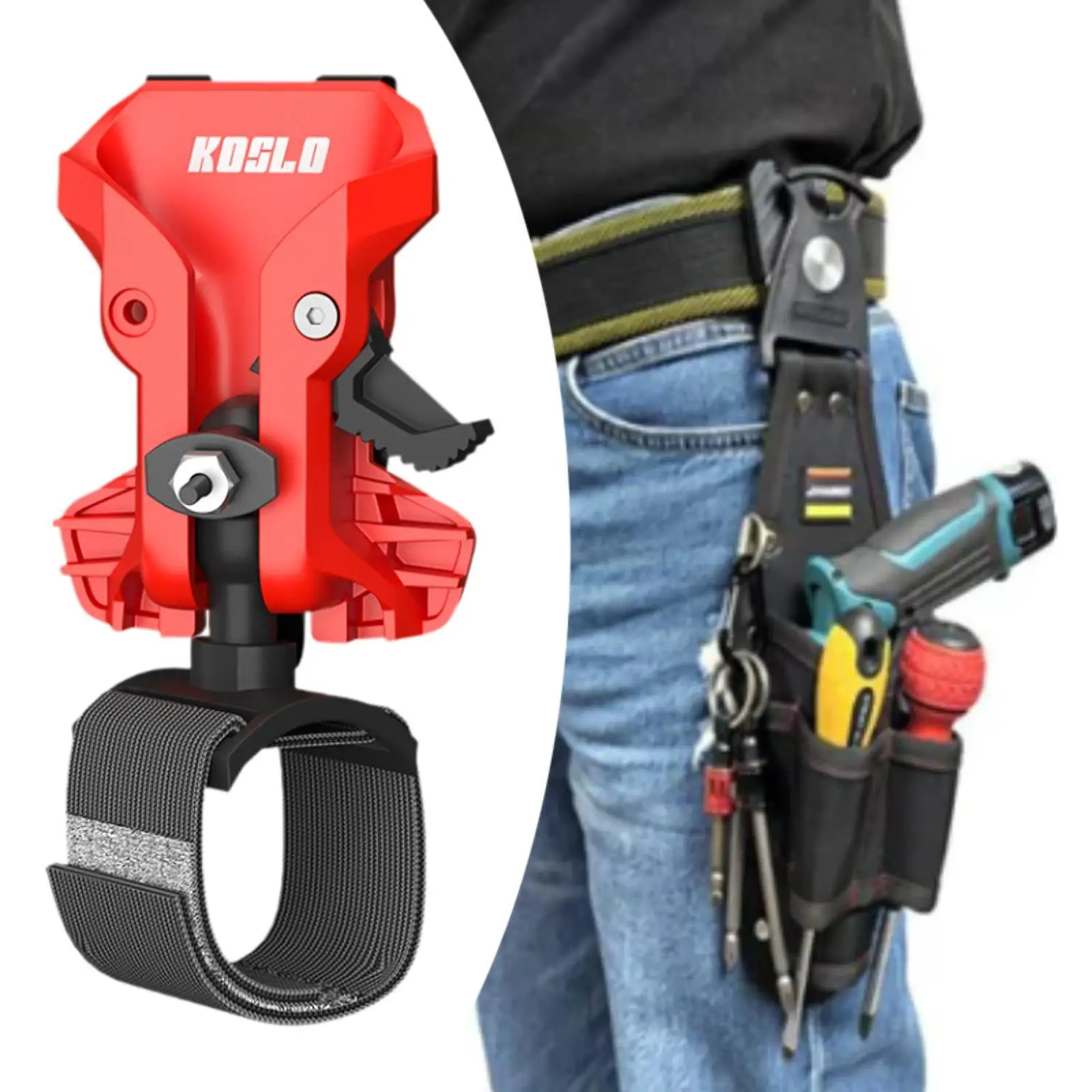 

Крепление для электроинструмента с быстрым отсоединением, двойной фиксацией, портативный держатель на пояс, металлический держатель для инструментов электрика