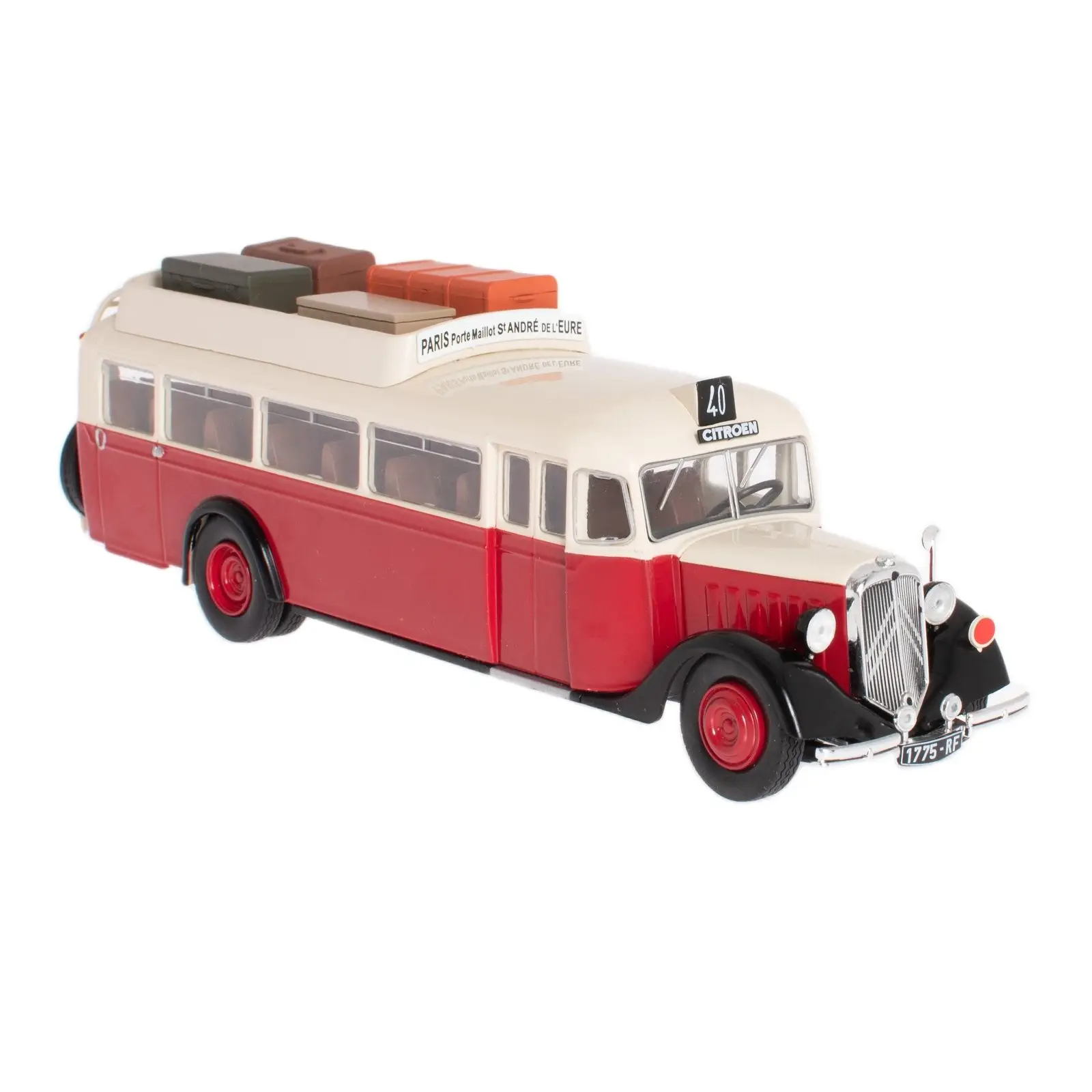 Hachette, Bus Citroën T45 France 1934, Scale 1:43, Diecast Miniature, Autobus & Autocars du Monde Collection without Fascicle, Made by IXO, Original Blister Packaging without Base