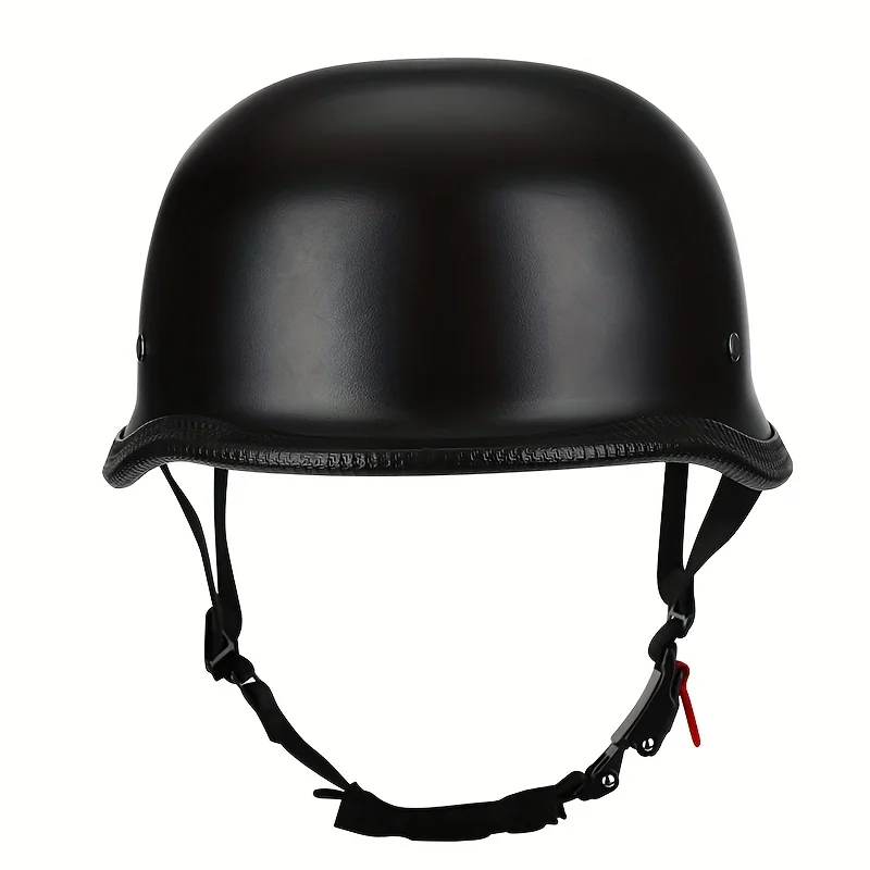 

Motorcycle helmet with half-shell design, lightweight construction, suitable for all seasons, available in multiple sizes from M