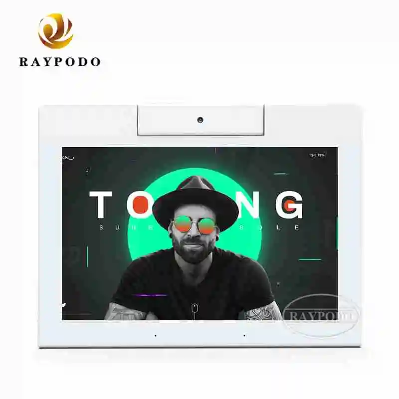 

Raypodo 10.1 inch Tablet PC with Rockchip RK3399 Chipset Andorid 9.0 system with Rotating Front camera for reception Using