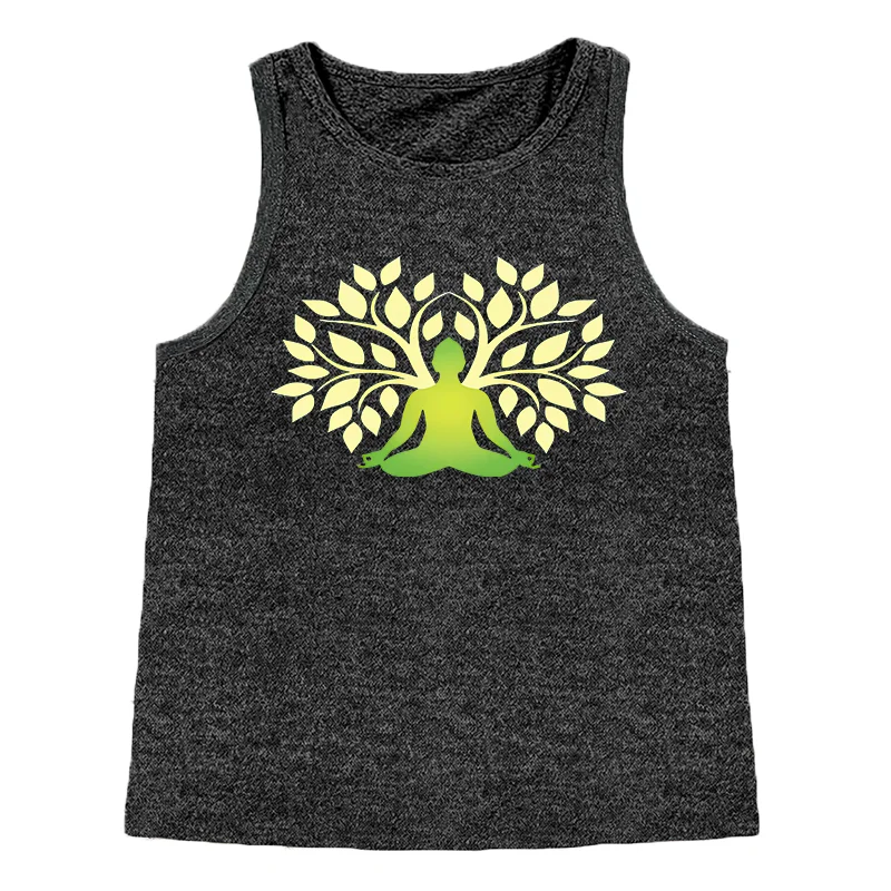 Peace Love  Belief Buddha's Light Safety Women's Tank Top Loose O Neck Sleeveless Casual Tank Top Women's Clothing