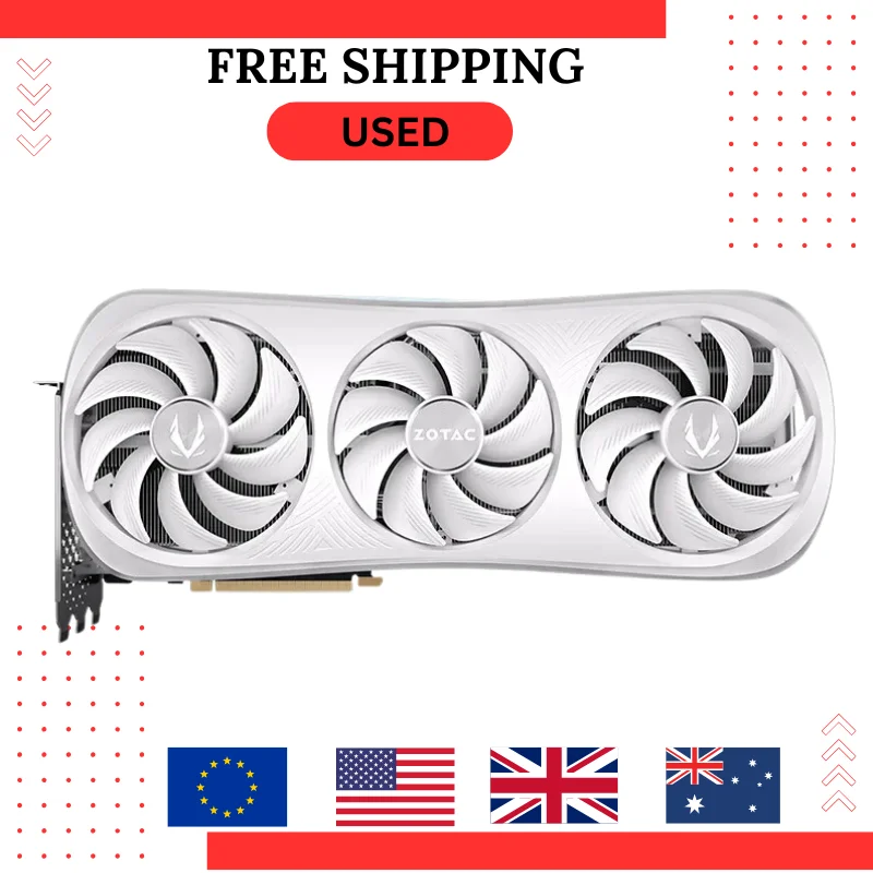 تستخدم للبيع الساخن ZOTAC GeForce RTX 4090 D - 24GB /RTX 4080 Super - 16GB بطاقة الرسومات لعبة بطاقة الفيديو gpu