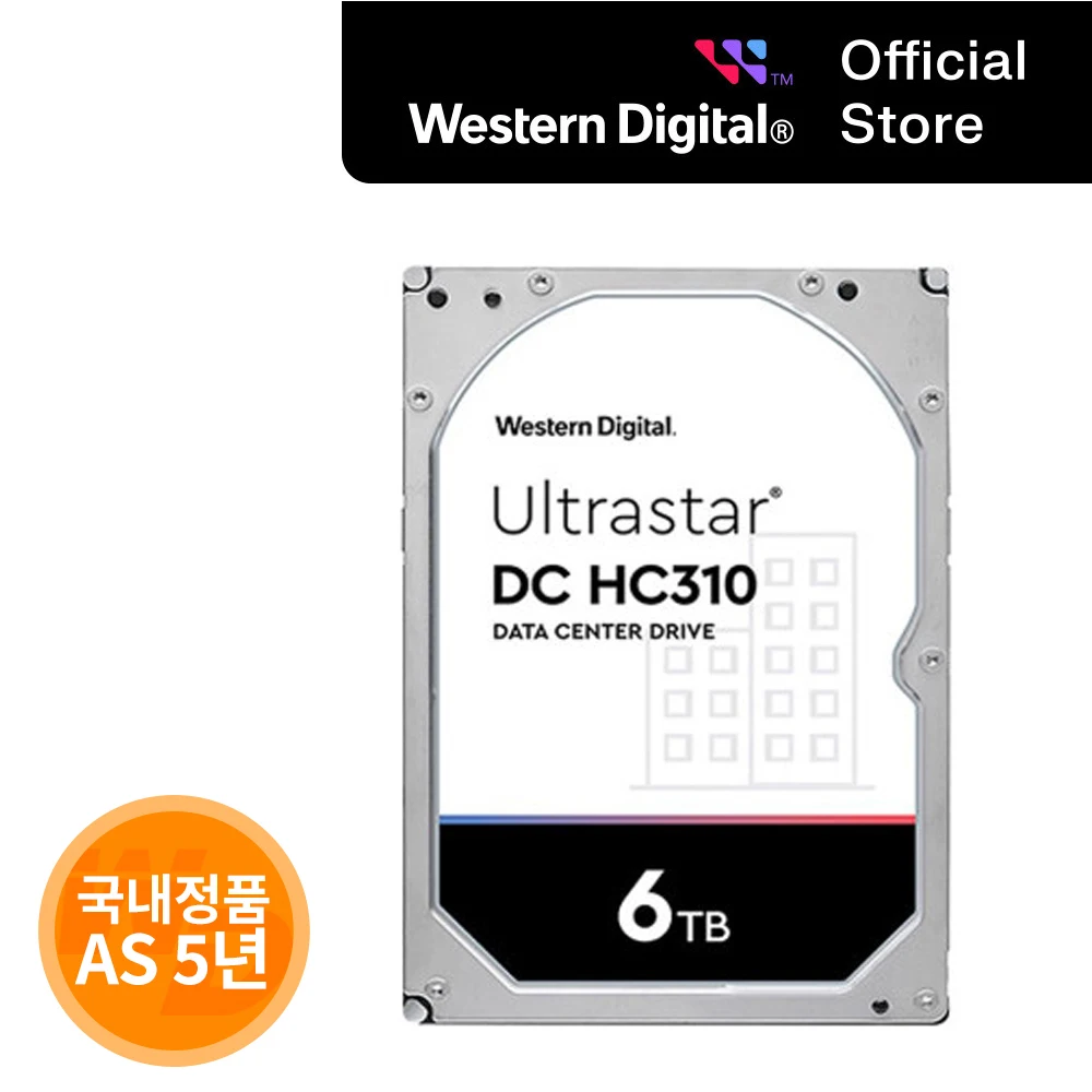 [WD Korea General version] WD ULTRASTAR 6TB Ultra Star DC HC310 HUS726T6TALA6L4 Domestic genuine AS 5 years SATA (domestic same day sent)