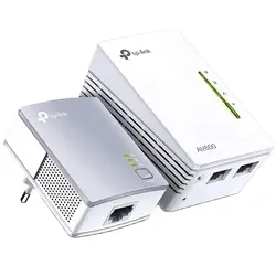 TP-Link TL-WPA4220 KIT Range Extender Powerline Adapter AV600 300 Mbps Wireless Plug Play 2 LAN Ports 300 Meters Range