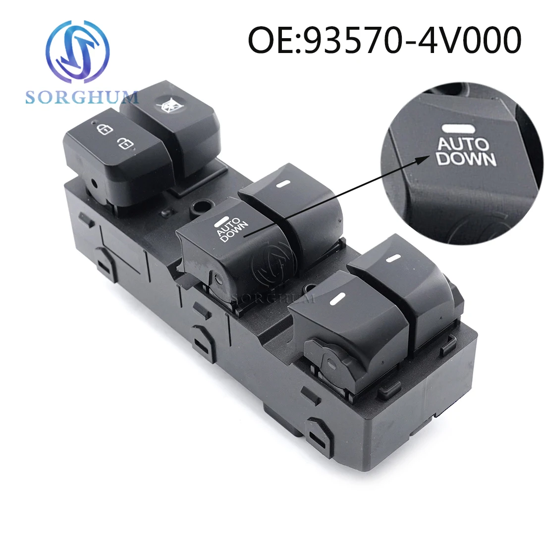 

Sorghum Front Left Power Master Window Switch Auto Down Button For Hyundai Elantra Lang Move 2012-2016 93570-4V000 93570-3X030