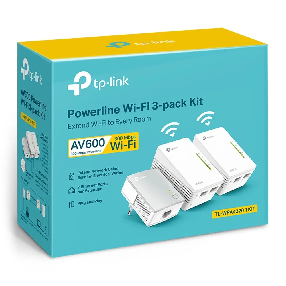 Imagem -06 - Link-kit Wi-fi Powerline 300mbps Tl-wpa4220t Av600 Pacote tp