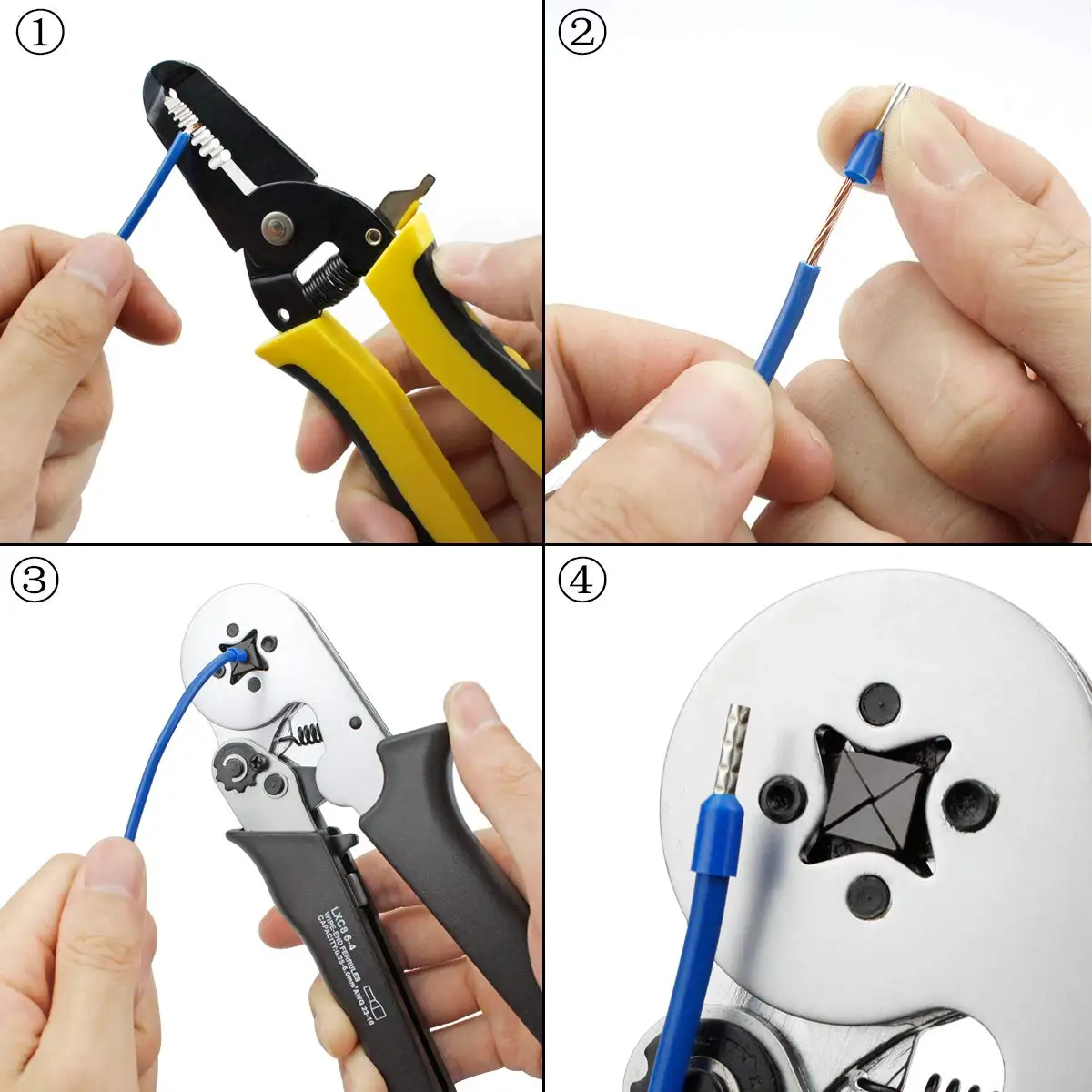 1000 Stuks E0508 E7508 E1008 E1508 E2508 Geïsoleerde Ferrules Terminal Koord Einde Draad Connector Elektrische Krimp Terminator