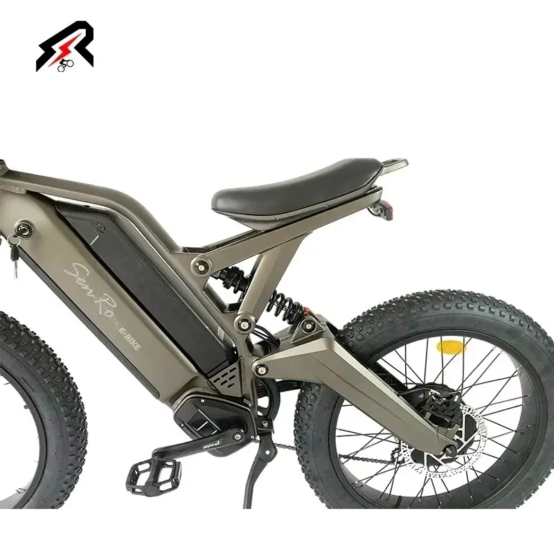 Vélo Électrique Pliable à Double Entraînement de 1000W x 2, VTT à Suspension Complète de 24 Pouces