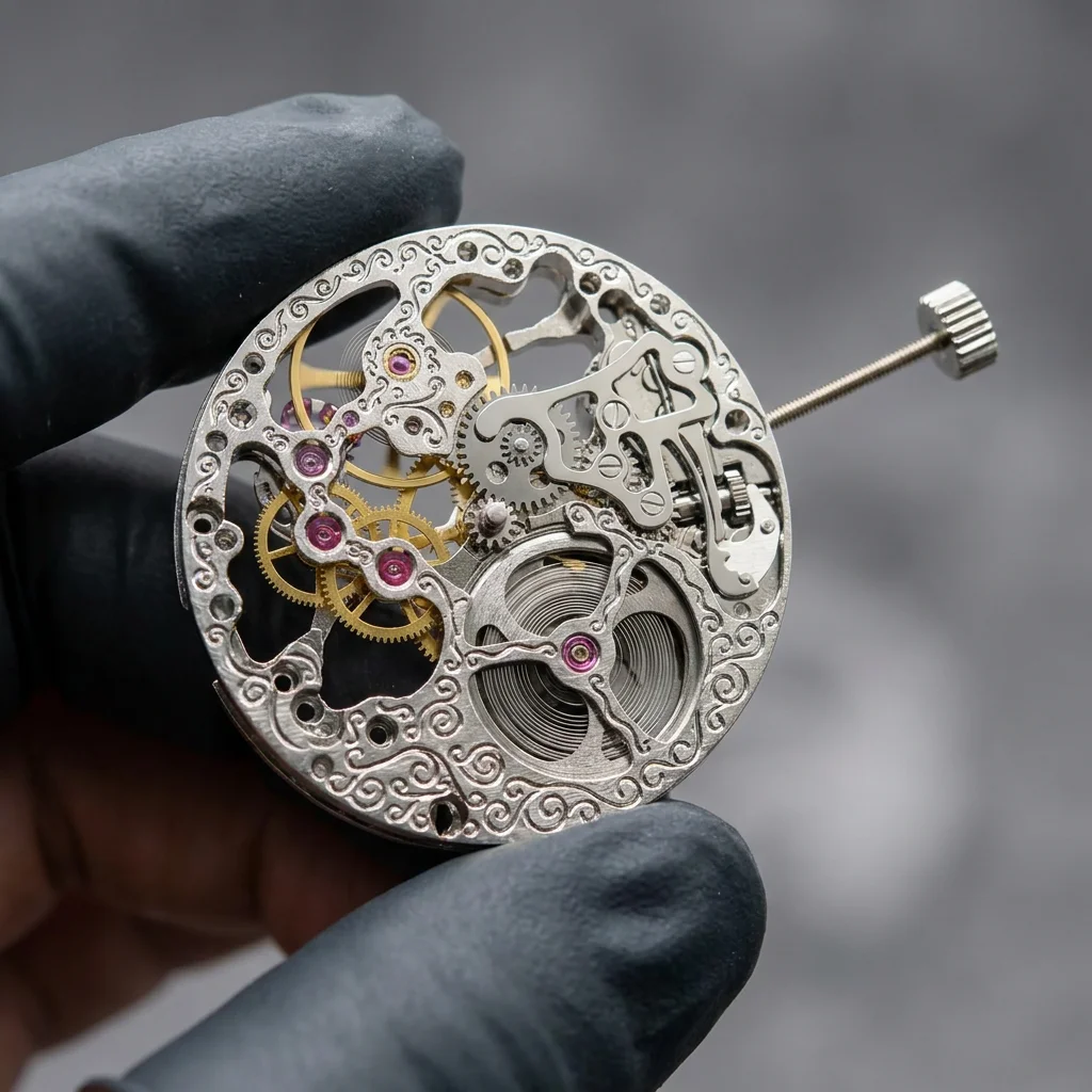 Skeleton Mechanical Watch - Механизм для часов 6497-1 Skeleton с