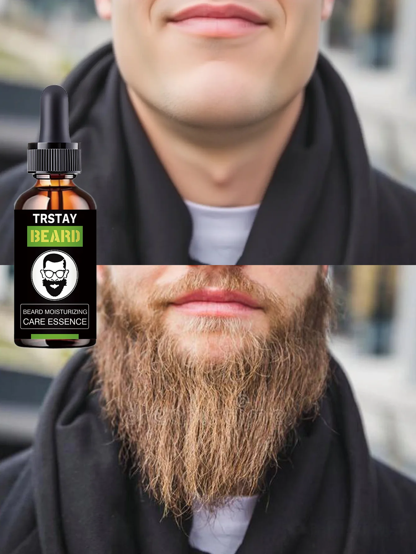 Beard Care Formula High Moisturizing Reduces Static Electricity Soft Stylish Healthy Beard Growth Nourishing Vitamins Essential - Image 5