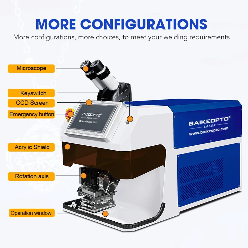200W ND YAG Smart Welder Laser Spot Precision Metal Jewelry Welding Machine - Tool for Accurate Welding