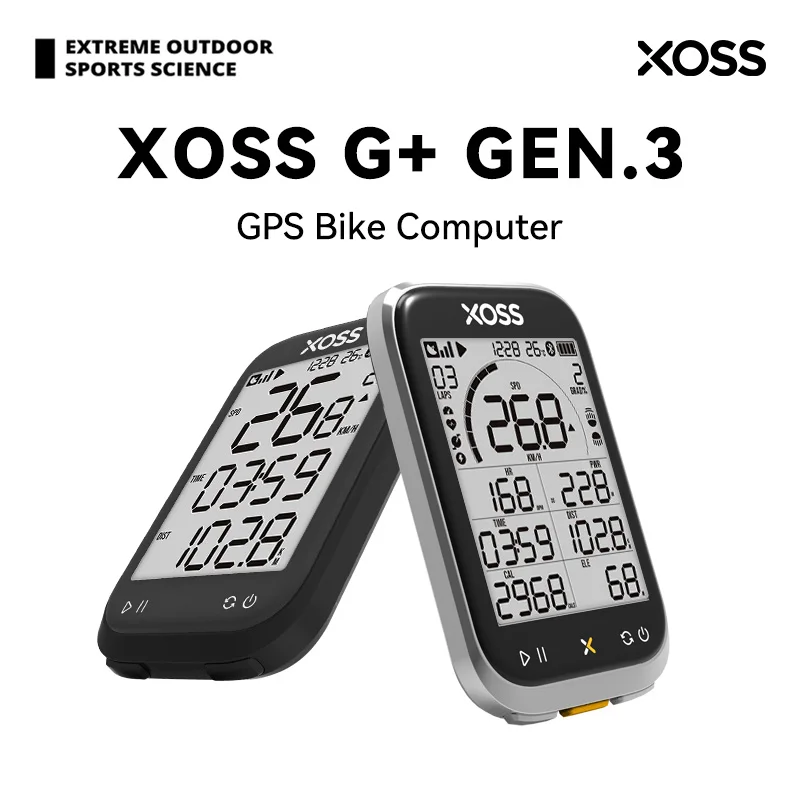 

XOSS G3/G3+ GPS велосипедный компьютер G/G+ Gen.3 Измеритель мощности Cadence Speed Велосипедный одометр G3 Plus Водонепроницаемые подсветки Велоспорт