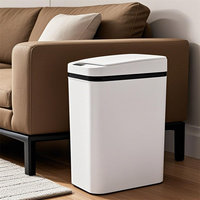 12L Automatic Sensor Trash Can Smart Touchless Trash Can Kitchen Bathroom Waterproof Electric Trash Garbage Can With Lid