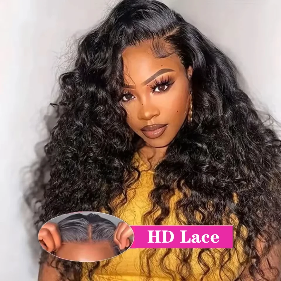 Loose Deep Wave 13x6 HD Lace Frontal Human Hair Wigs Brazilian Curly Wigs 13x4 Human Hair Lace Front Wig Preplucked Remy Hair