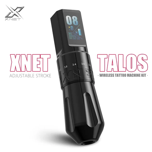 XENT Talos-máquina de tatuaje inalámbrica ajustable, pluma de 2,0-4,2mm, Motor Sin Núcleo para tatuaje de puntos, maquillaje, pluma microplasty para tatuaje