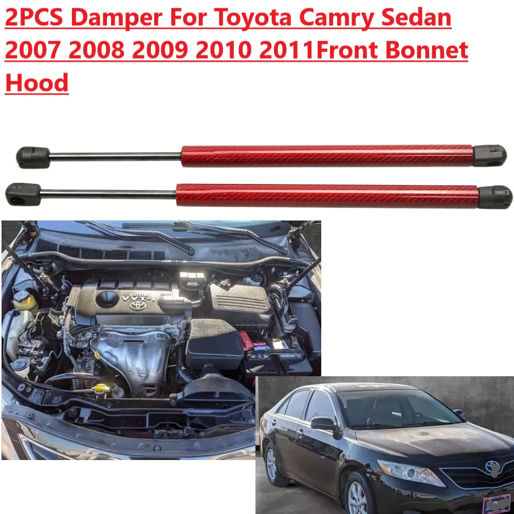 

2x демпфер капота для Toyota Camry Sedan ACV40 ACV40R GSV40R ASV50 2007-2011, передние газовые стойки капота, подъемная опора, амортизаторы, поршневые штоки