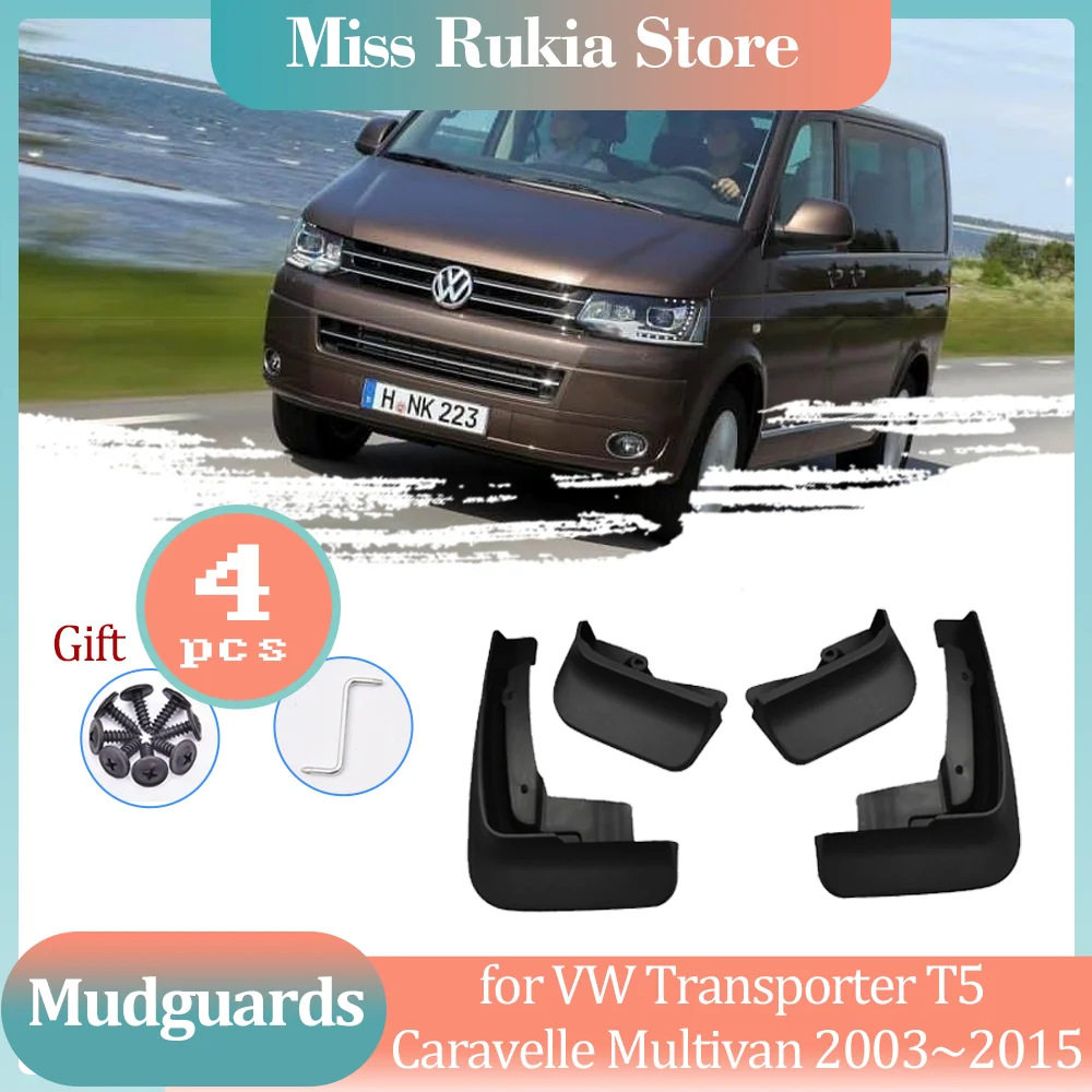 

Mud Flaps for Volkswagen VW Transporter T5 Caravelle Multivan Mudguards Splash Fender Flares Spoiler Guards Cover Accessories