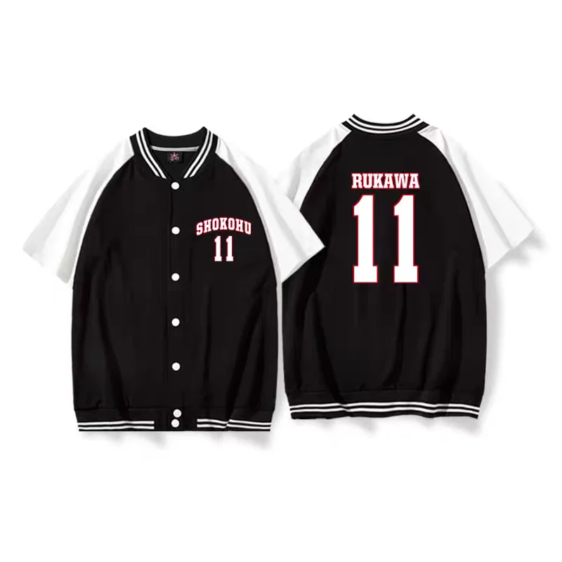 

Slam Dunk Shohoku Basketball Jersey RUKAWA Sakuragi Cosplay Uniform for Men And Women Breathable Sports Top