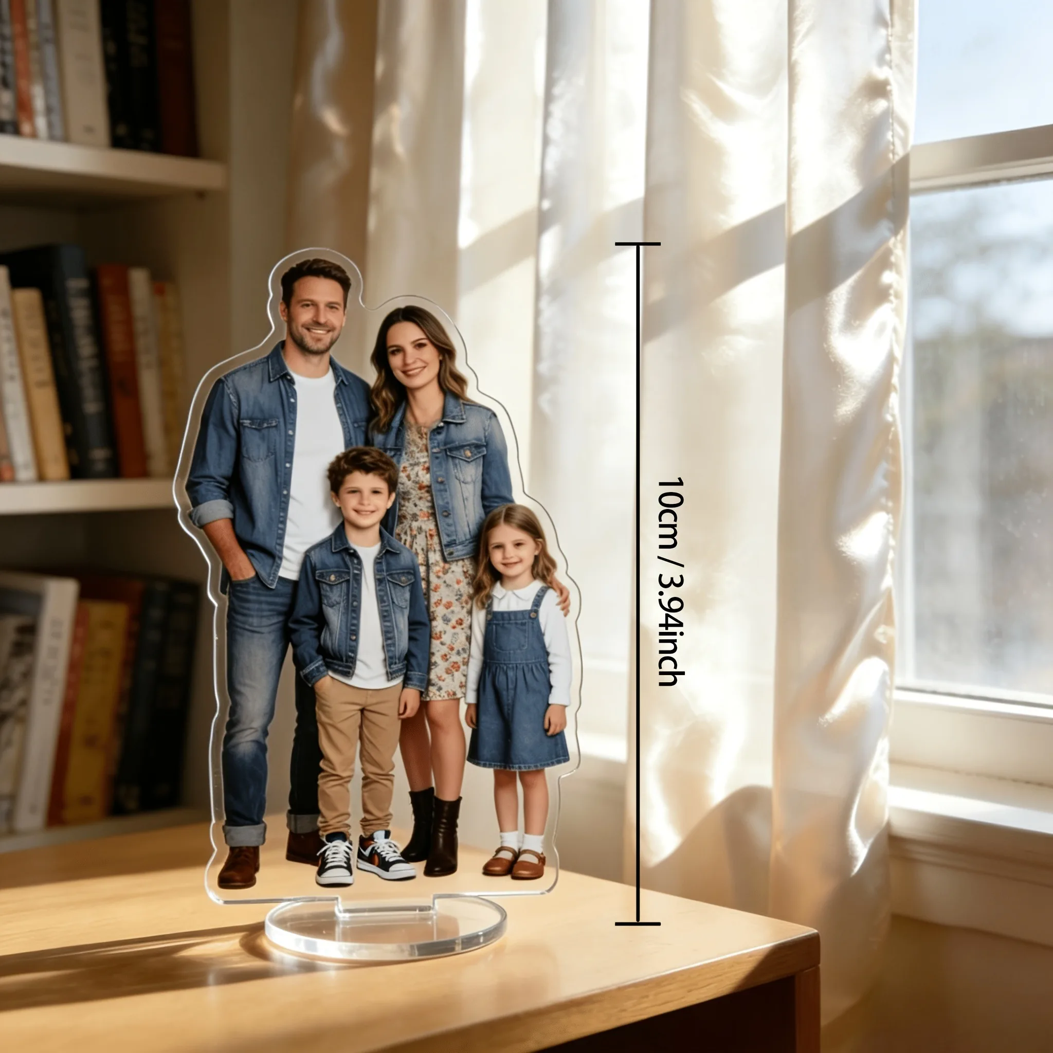 Custom 2D Acrylic Pet Desktop Ornament | Upload Pet Photos | The Perfect Gift for Pet Lovers view 3