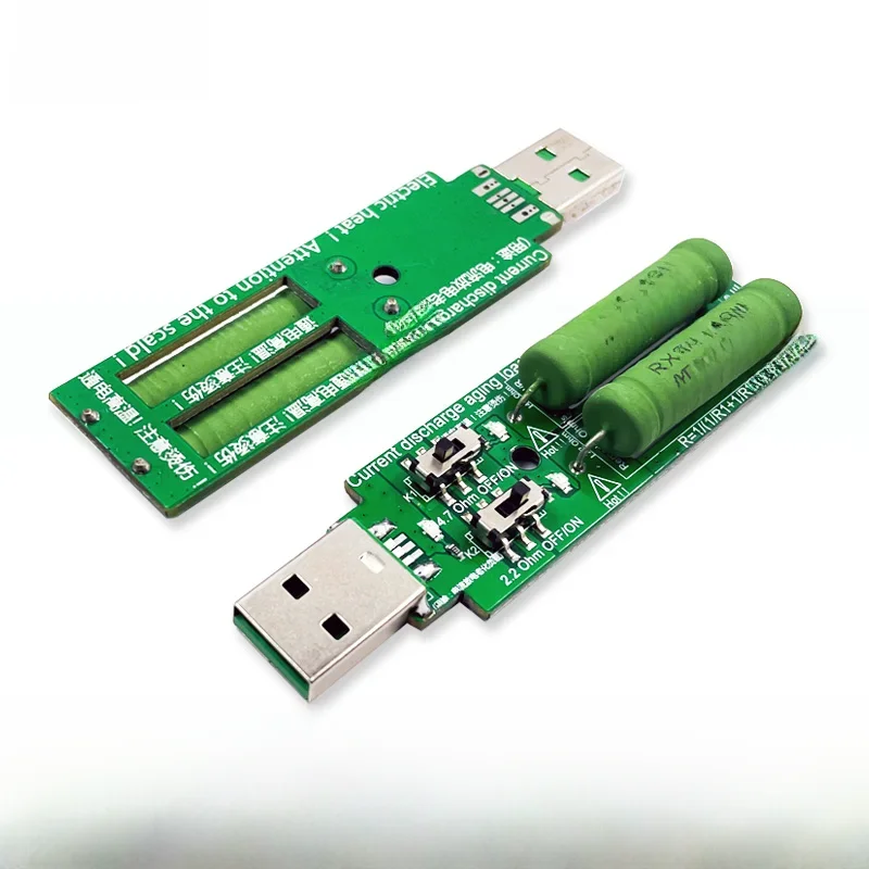 Rezystor USB obciążenie DC 2 przełącznik regulowany prąd 5V 1A/2A/3A pojemność akumulatora tester rezystancji napięcia rozładowania — zdjęcie 2