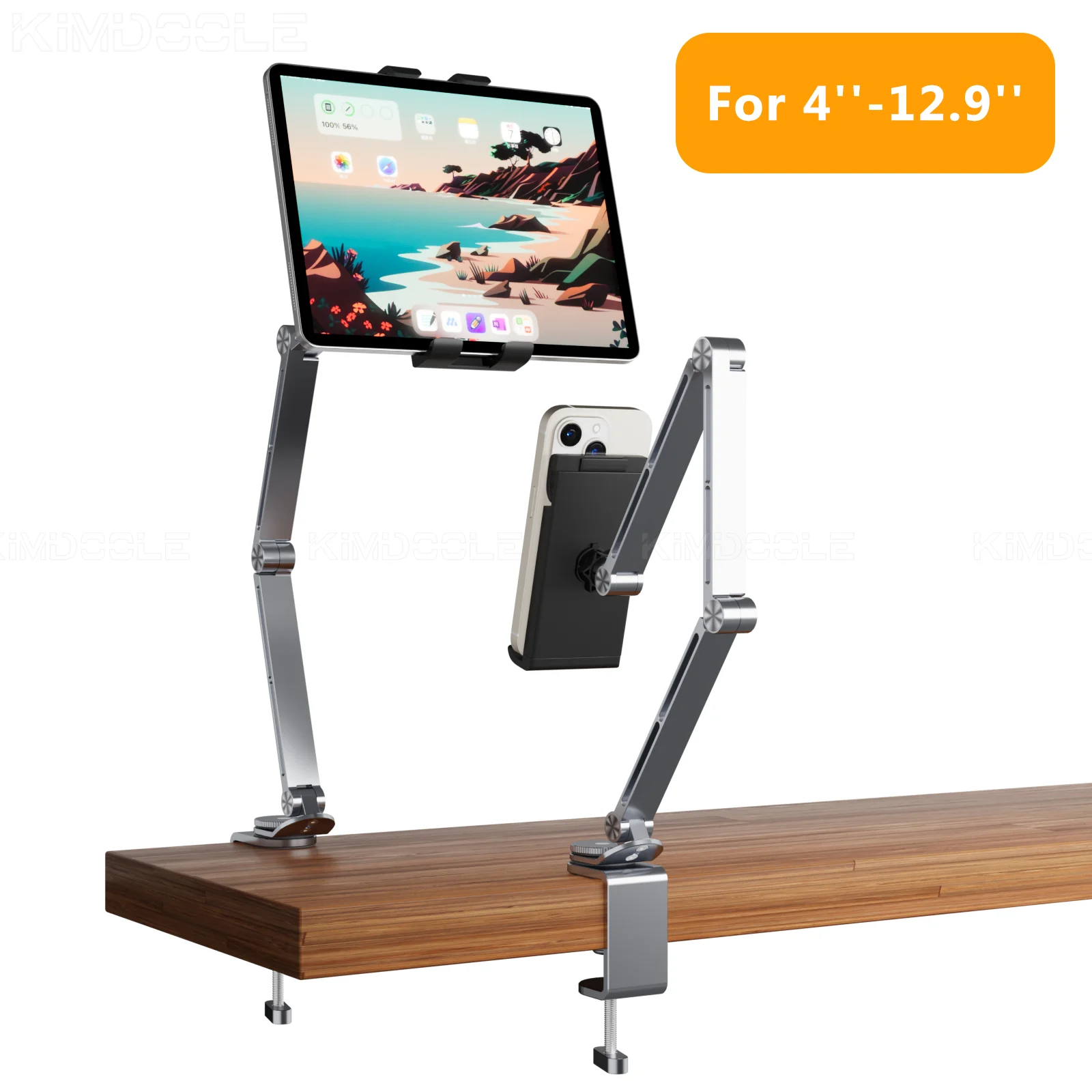 Artpowers Tablet Houder Ondersteuning Voor Pad Draagbare Monitor Houder Telefoon Stand Laptop Verstelbare Roterende Tablet Clip Houder Mount