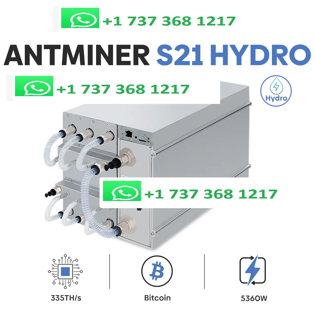 

TOP NOTCH !!! BUY 4 AND GET 2 FREE NEW Bitmain Antminer S21 Hyd Bitcoin Miner 335TH/s