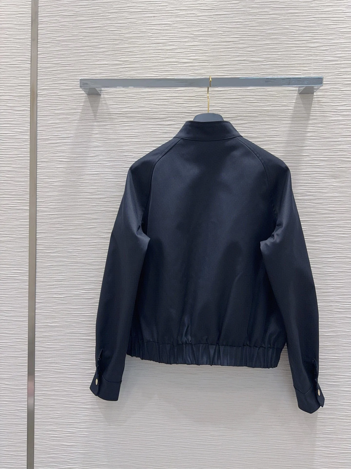 

Модная темно-синяя двусторонняя женская короткая повседневная куртка на молнии, осень 2023, новый топ с длинными рукавами A13