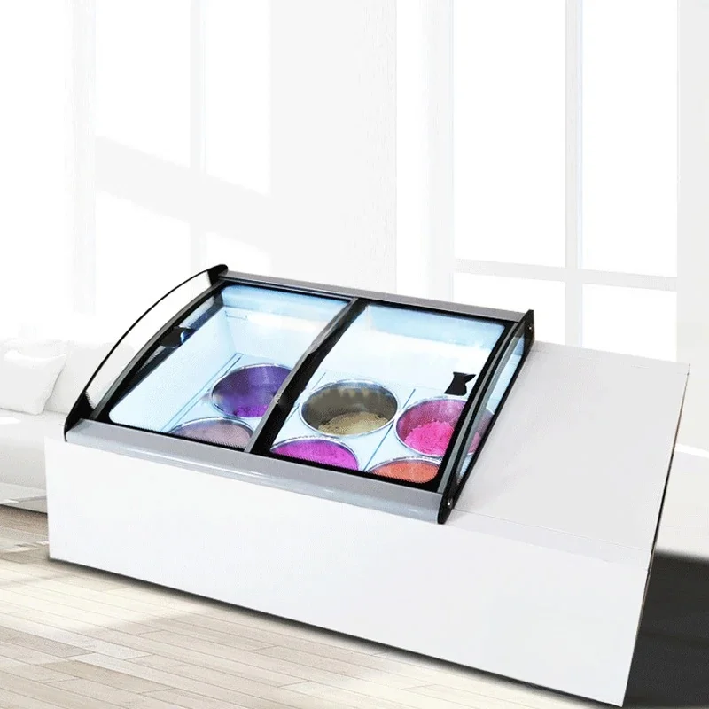 Hot Selling Desktop Ice Cream Display Cabinet, Commercial And Household Ice Cream Stick Refrigerated Cabinet