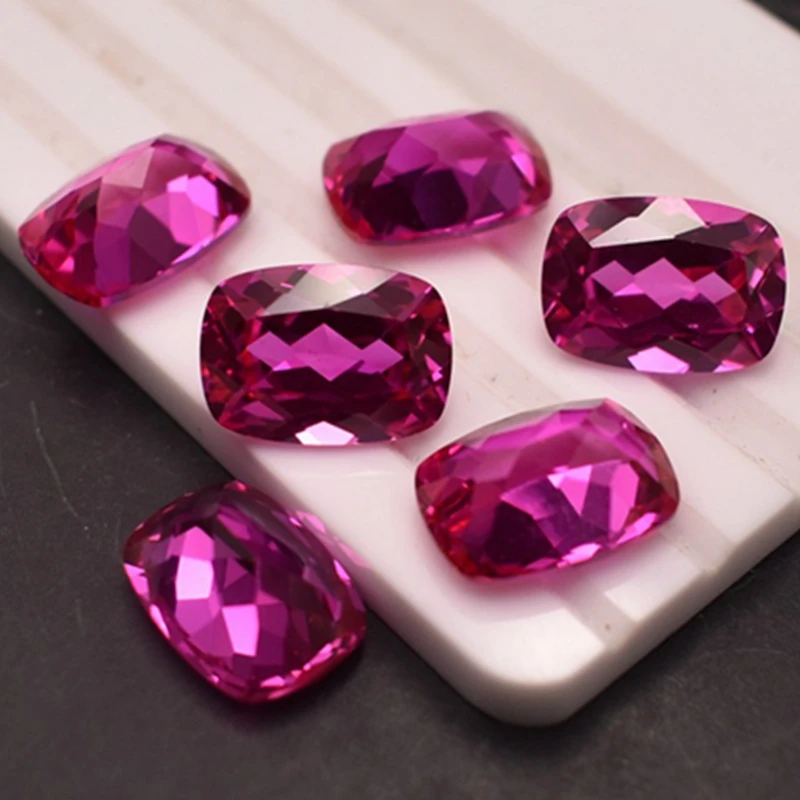 

Boxed High Quality Pink Ruby Natural Baguette Cut For Gem Collection And Jewelry Setting VVS Loose Natural Gemstones