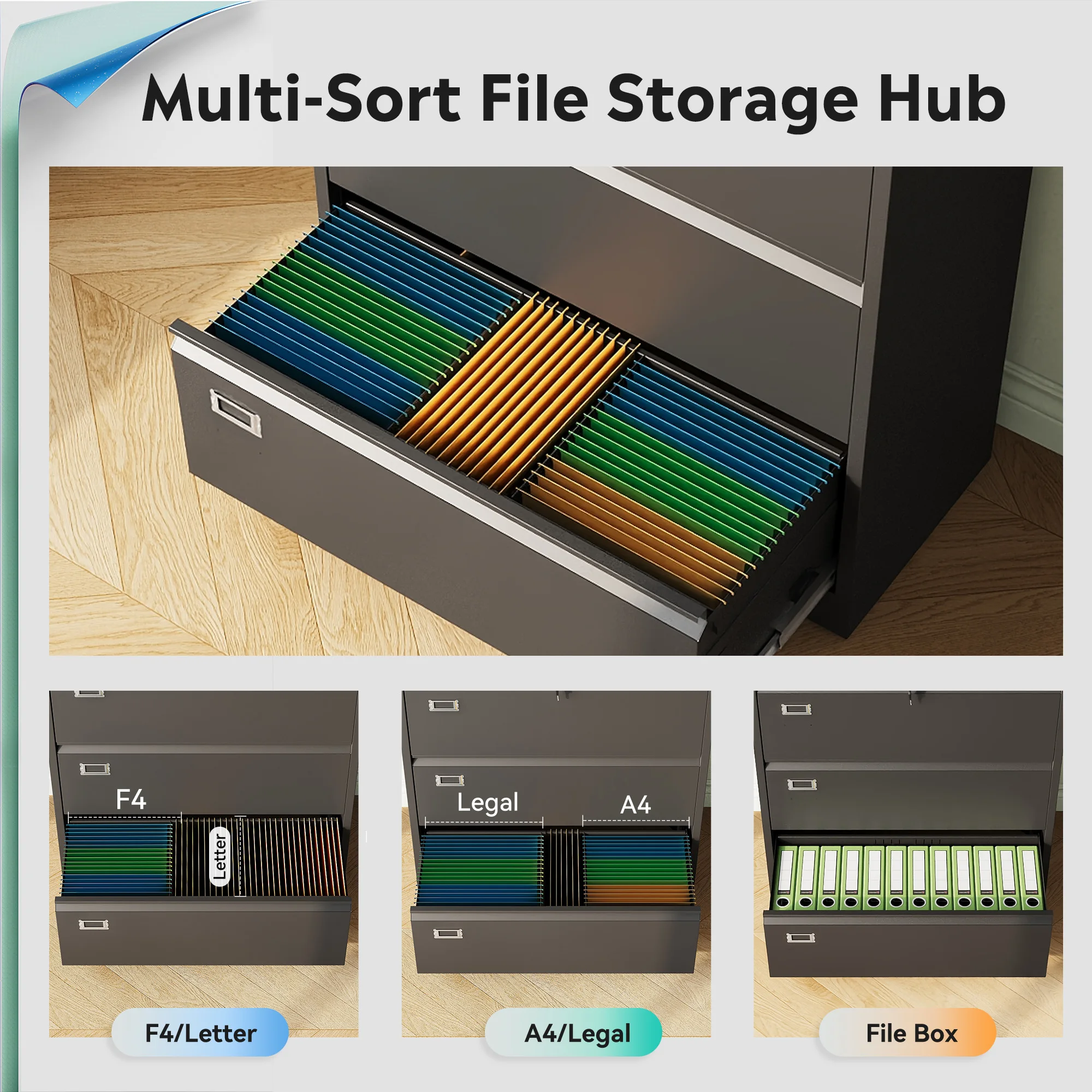 Archiefkast met 4 lades en slo - Office Furniture Dimensions recensie en prijs