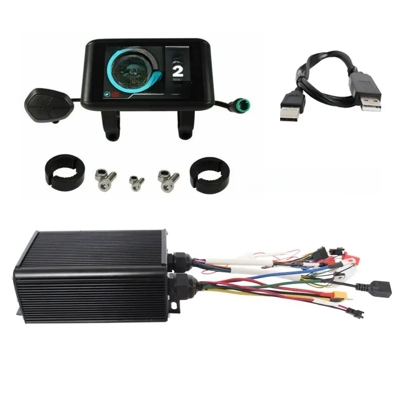 Sabvoton MQCON SVMC7245 UKC1 Display 48V 60V 72V 500W 1KW 45A 60KMH Elektrische Fiets scooter Bldc Motor Controller - afbeelding 2