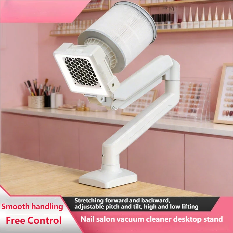 

Professional Nail Dust Collector with LED Light Arm Desktop Nail Vacuum Cleaner Air Purifier Manicure Salon Home Use